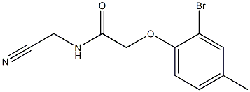 2-(2-bromo-4-methylphenoxy)-N-(cyanomethyl)acetamide Struktur