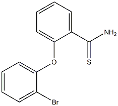 2-(2-bromophenoxy)benzene-1-carbothioamide Struktur