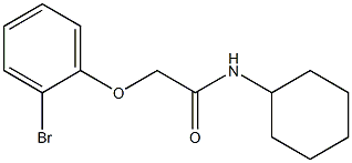 2-(2-bromophenoxy)-N-cyclohexylacetamide Struktur