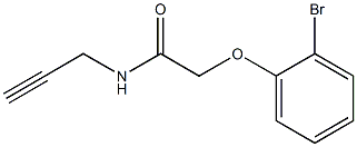 2-(2-bromophenoxy)-N-prop-2-ynylacetamide Struktur