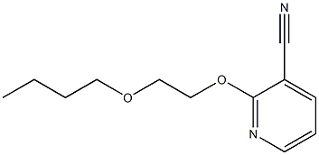 2-(2-butoxyethoxy)pyridine-3-carbonitrile Struktur