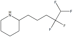 2-(4,4,5,5-tetrafluoropentyl)piperidine Struktur