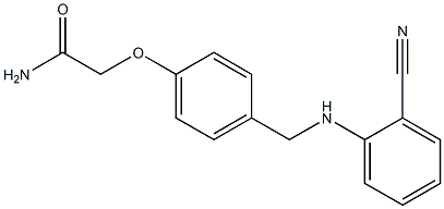 2-(4-{[(2-cyanophenyl)amino]methyl}phenoxy)acetamide Structure