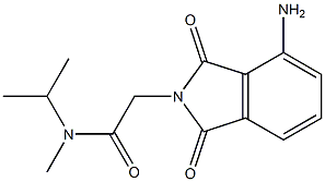 2-(4-amino-1,3-dioxo-2,3-dihydro-1H-isoindol-2-yl)-N-methyl-N-(propan-2-yl)acetamide Struktur