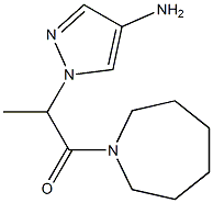 2-(4-amino-1H-pyrazol-1-yl)-1-(azepan-1-yl)propan-1-one Struktur