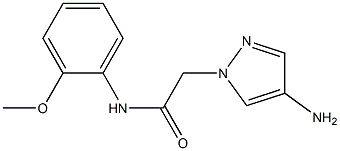 2-(4-amino-1H-pyrazol-1-yl)-N-(2-methoxyphenyl)acetamide Struktur