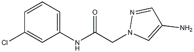 2-(4-amino-1H-pyrazol-1-yl)-N-(3-chlorophenyl)acetamide Struktur