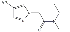 2-(4-amino-1H-pyrazol-1-yl)-N,N-diethylacetamide Struktur