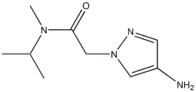 2-(4-amino-1H-pyrazol-1-yl)-N-methyl-N-(propan-2-yl)acetamide Struktur