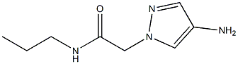 2-(4-amino-1H-pyrazol-1-yl)-N-propylacetamide Struktur