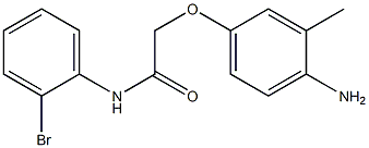 2-(4-amino-3-methylphenoxy)-N-(2-bromophenyl)acetamide Struktur