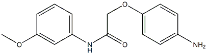 2-(4-aminophenoxy)-N-(3-methoxyphenyl)acetamide Struktur