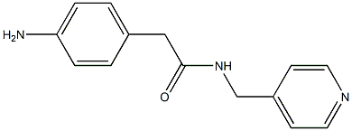 2-(4-aminophenyl)-N-(pyridin-4-ylmethyl)acetamide Struktur