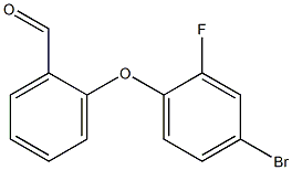 2-(4-bromo-2-fluorophenoxy)benzaldehyde Struktur