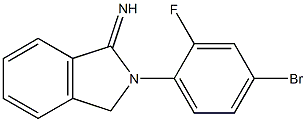 2-(4-bromo-2-fluorophenyl)-2,3-dihydro-1H-isoindol-1-imine Struktur