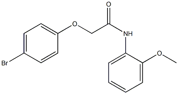 2-(4-bromophenoxy)-N-(2-methoxyphenyl)acetamide Struktur