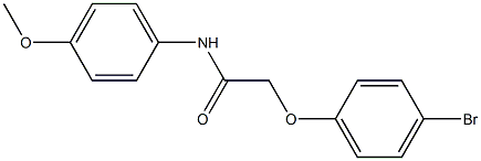 2-(4-bromophenoxy)-N-(4-methoxyphenyl)acetamide Struktur