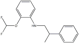 2-(difluoromethoxy)-N-(2-phenylpropyl)aniline Struktur