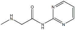 2-(methylamino)-N-pyrimidin-2-ylacetamide Struktur