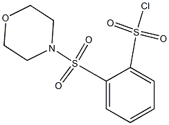 2-(morpholine-4-sulfonyl)benzene-1-sulfonyl chloride Struktur