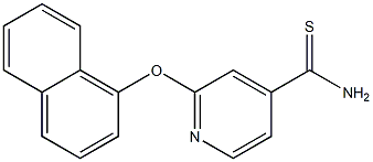 2-(naphthalen-1-yloxy)pyridine-4-carbothioamide Struktur