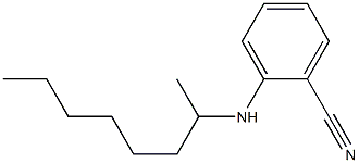 2-(octan-2-ylamino)benzonitrile Struktur