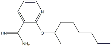 2-(octan-2-yloxy)pyridine-3-carboximidamide Struktur