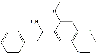 2-(pyridin-2-yl)-1-(2,4,5-trimethoxyphenyl)ethan-1-amine Struktur