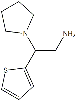 2-(pyrrolidin-1-yl)-2-(thiophen-2-yl)ethan-1-amine Struktur