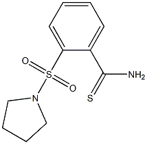 2-(pyrrolidin-1-ylsulfonyl)benzenecarbothioamide Struktur