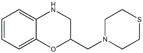 2-(thiomorpholin-4-ylmethyl)-3,4-dihydro-2H-1,4-benzoxazine Struktur