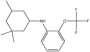 2-(trifluoromethoxy)-N-(3,3,5-trimethylcyclohexyl)aniline Struktur