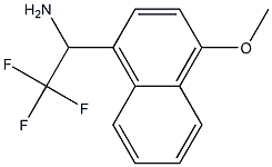 2,2,2-trifluoro-1-(4-methoxynaphthalen-1-yl)ethan-1-amine Struktur