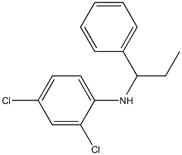 2,4-dichloro-N-(1-phenylpropyl)aniline Struktur