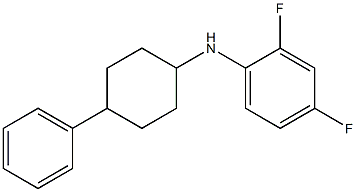 2,4-difluoro-N-(4-phenylcyclohexyl)aniline Struktur