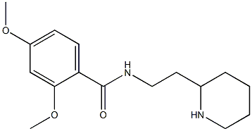 2,4-dimethoxy-N-(2-piperidin-2-ylethyl)benzamide Struktur