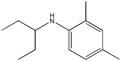 2,4-dimethyl-N-(pentan-3-yl)aniline Struktur