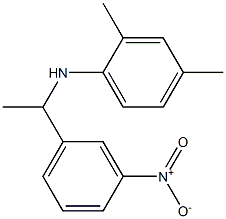 2,4-dimethyl-N-[1-(3-nitrophenyl)ethyl]aniline Struktur