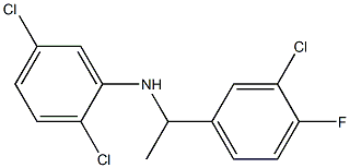 2,5-dichloro-N-[1-(3-chloro-4-fluorophenyl)ethyl]aniline Struktur