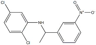 2,5-dichloro-N-[1-(3-nitrophenyl)ethyl]aniline Struktur