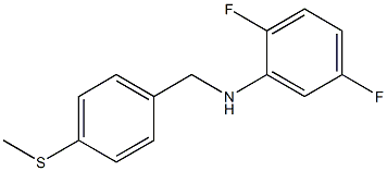 2,5-difluoro-N-{[4-(methylsulfanyl)phenyl]methyl}aniline Struktur