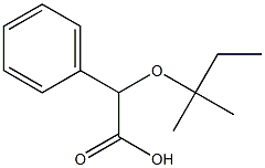 2-[(2-methylbutan-2-yl)oxy]-2-phenylacetic acid Struktur