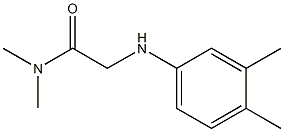 2-[(3,4-dimethylphenyl)amino]-N,N-dimethylacetamide Struktur