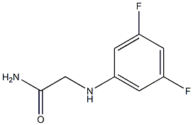 2-[(3,5-difluorophenyl)amino]acetamide Struktur