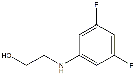 2-[(3,5-difluorophenyl)amino]ethan-1-ol Struktur