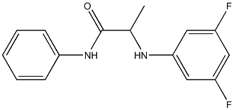 2-[(3,5-difluorophenyl)amino]-N-phenylpropanamide Struktur