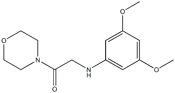 2-[(3,5-dimethoxyphenyl)amino]-1-(morpholin-4-yl)ethan-1-one Struktur