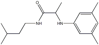 2-[(3,5-dimethylphenyl)amino]-N-(3-methylbutyl)propanamide Struktur