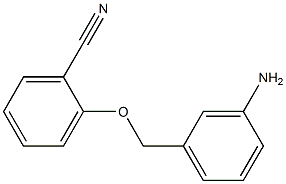 2-[(3-aminophenyl)methoxy]benzonitrile Struktur