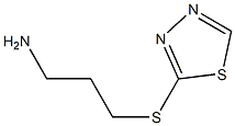 2-[(3-aminopropyl)sulfanyl]-1,3,4-thiadiazole Struktur